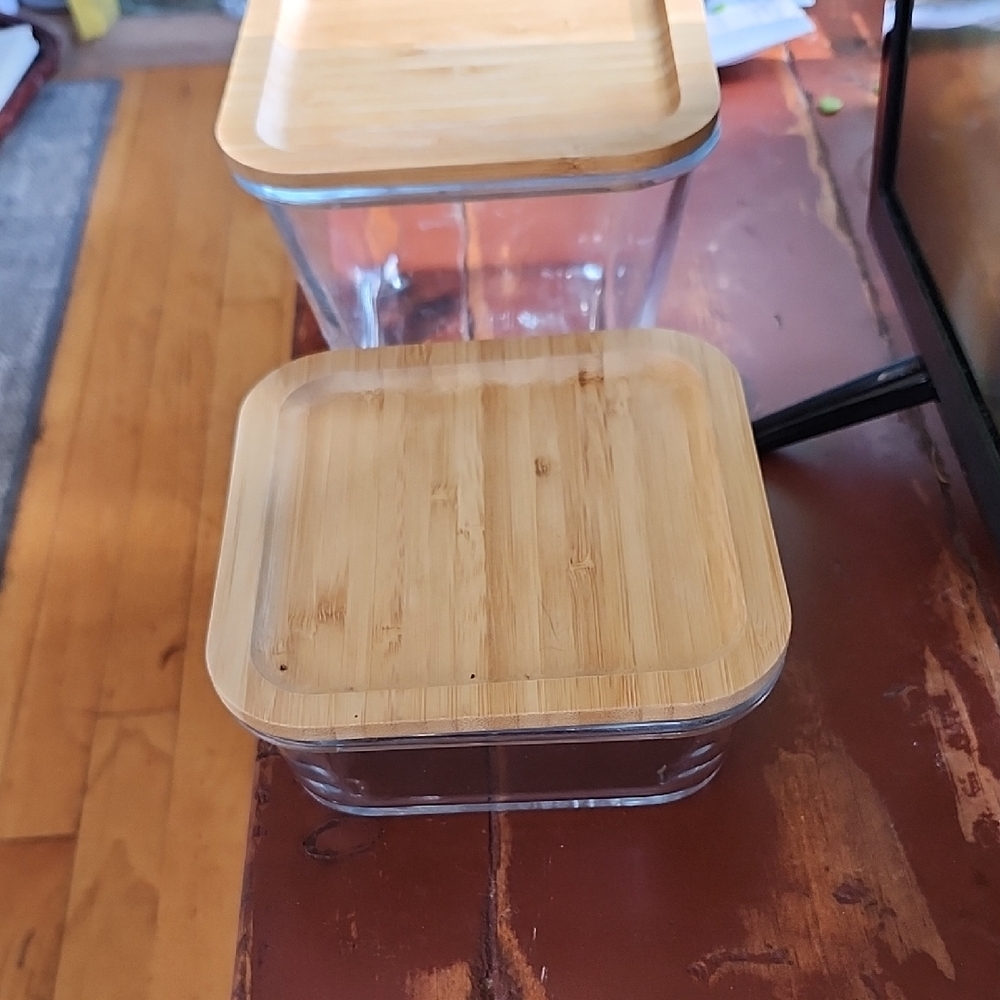 Ikea Glass Storage  Containers New